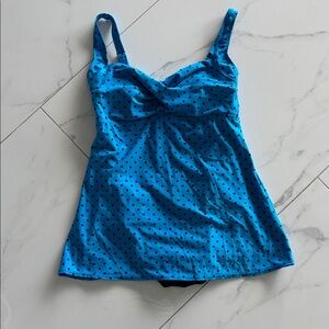 Blue Polka Dot swimsuit dress